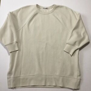 Zara‎ Womens Size Small Off White/Light Beige Oversized Sweatshirt